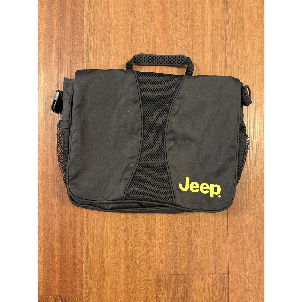Jeep Stroller Bag Messenger Organizer W/shoulder Strap Black & Mesh